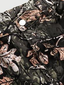 SHEIN Explorewe Jeans en denim style camouflage tendance casual de rue pour fille cool - Multicolore - Voir 6
