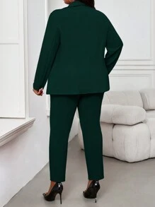 Fleurora Autumn And Winter Elegant Red Knitted Lapel Button Long Sleeve Plus Size Fluffy Coats