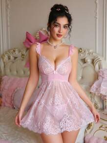 PetitDoll Women's Sexy Nightgown (With Underwire), Casual Minimalist, For Daily Wear