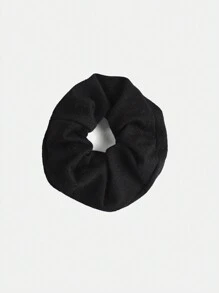 Girlism Teen Girls Bow Knit Ruched Waist T-Shirt Set With Included Hair Accessory - Black - View 3