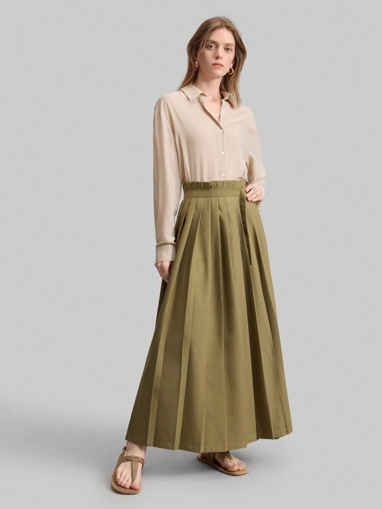 Women's 90s Vintage Inspired Chiffon Long Sleeve Single Breasted Casual Breathable Shirt, Business Commuting