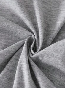 Girls' Fashion Stand Collar Short Sleeve Elastic Waist A-Line Mesh Puffy Dress, Spring/Summer - Grey - View 4