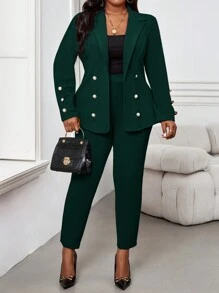 Fleurora Autumn And Winter Elegant Red Knitted Lapel Button Long Sleeve Plus Size Fluffy Coats