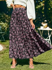 SHEIN VCAY 女士简约时尚休闲日常穿裙，适合派对、约会、下午茶、夏季、海滩度假、音乐节