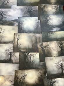 1pack 20 Sheets Exotic Wild Vintage Style Scrapbook Paper, Collage Material, Diy Decoration Background Paper, Personalized Scrapbook Notebook Stationery Supplies For Festival Gift Wrapping