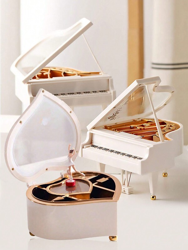 Boîte à musique décorative, article de mariage minimaliste et pratique multifonctionnel