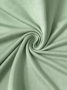 Manfinity Homme Men's Letter Print Crew Neck Short Sleeve Casual T-Shirt - Mint Green - View 4