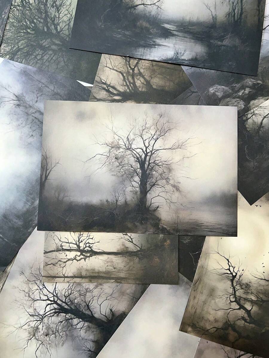 1pack 20 Sheets Exotic Wild Vintage Style Scrapbook Paper, Collage Material, Diy Decoration Background Paper, Personalized Scrapbook Notebook Stationery Supplies For Festival Gift Wrapping