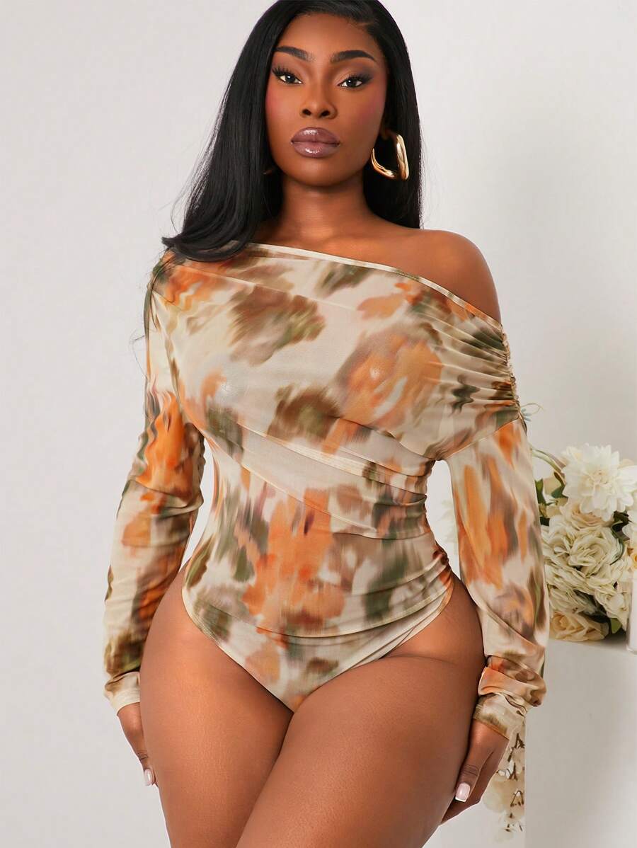 SHEIN SXY Bộ đồ liền thân thời trang tối giản cỡ lớn mặc hàng ngày - Nhiều màu - Xem 1