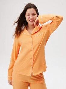 LUVLETTE Autumn And Winter Soft 100% Pure Cotton Basic Long Pajama Sets For Women Lounge Sets For Women Pants With Pockets Fall Pajamas