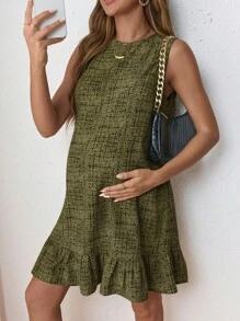 SHEIN 孕妇休闲孕妇装 - 橄欖綠 - 查看 2