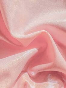 SHEIN Swim 女士泳装比基尼上衣，简约性感金箔蝴蝶点缀，春假设计，适合夏季海滩度假 - 粉色 - 查看 3