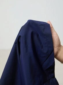 SHEIN Tall Damen Hose mit seitlichen Streifen, weites Bein und loser Passform