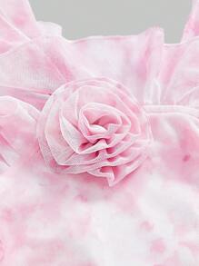 SHEIN MOD Women's Ruffle Halter Dress, Romantic French Style Dress, Pink Dress,Boho Women Clothing,Country Concert,Summer Women Dresses,Easter Women Dress,Valentine Outfits