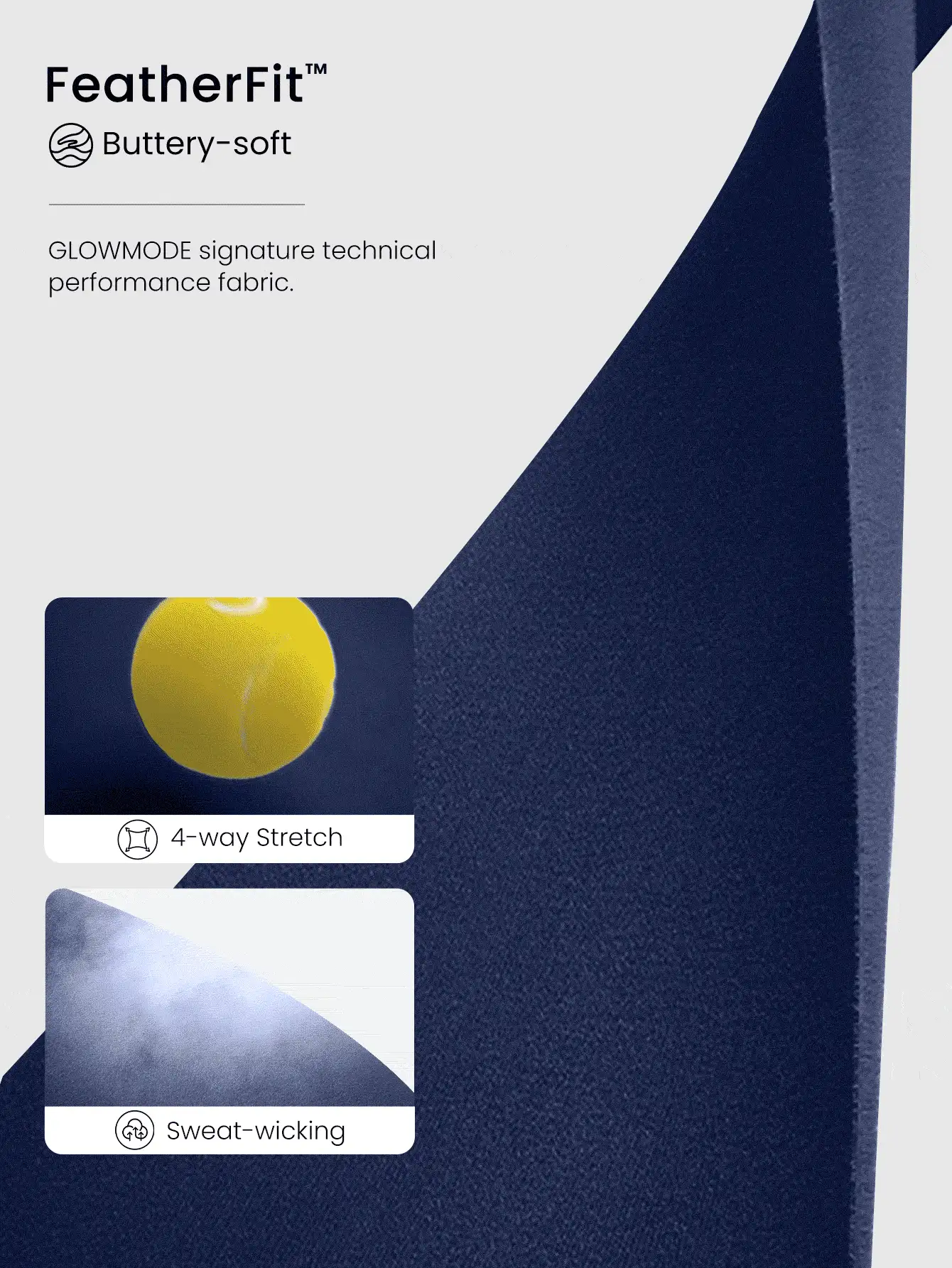 GLOWMODE Reggiseno sportivo FeatherFit™ con fasce incrociate