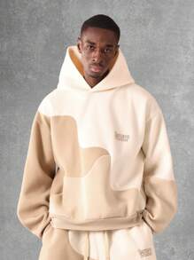 SUMWON Hochwertige Sweatsuit Zweiteiler, Oversized Fleece-Hoodie, Baggy-Shorts, Loungewear, Streetwear, Athletisch, Lässig, Bequem, Winter, Herbst, Trainingsset