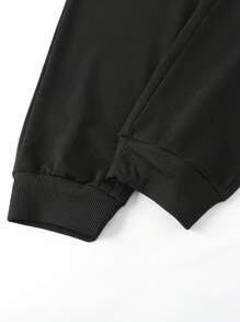 Manfinity Homme 男士抽绳腰多口袋休闲运动裤 男士慢跑裤 男士运动裤 男士慢跑裤