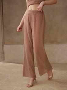 MOTF ELASTIC WAIST STRAIGHT LEG PANTS - Bronze - View 9