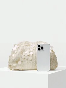 MOTF PREMIUM 女士时尚亮片手拿包，优雅、奢华的女士包，完美搭配女士舞会礼服、舞会配饰、闪亮优雅的女士包，派对舞会包