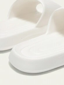 Cuccoo Women's Fashion White Lightweight Comfortable EVA Slip-On Sandals, Suitable For Beach, Vacation, And Home Spring Shoes Spring Break Easter For Casual Beach Style - White - View 4