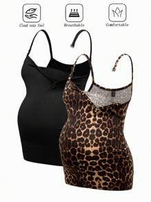 SHEIN 孕妇及哺乳 休闲简约时尚 日常穿着 - 彩色 - 查看 1