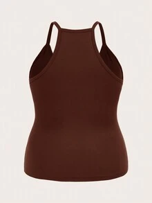 SHEIN Slayr 3pcs/Set Casual Versatile Solid Color Slim Fit Plus Size Camisole Set, Summer Camisole For Women 3 Pack Tops Woman Tank Top For Women Crop Top For Women Body Tops For Ladies - Multicolor - View 5