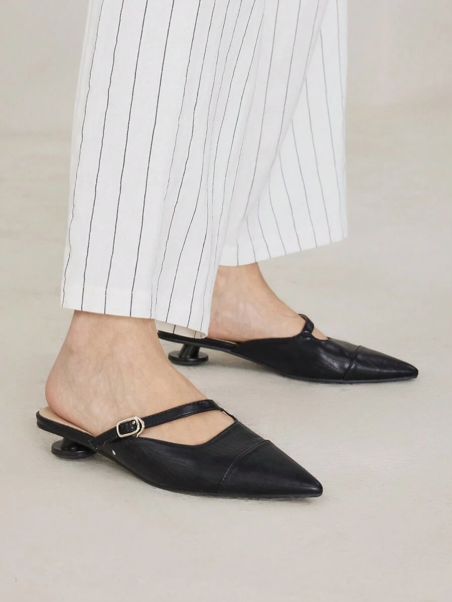 MOTF PREMIUM POINTED TOE HIGH HEEL PUMPS, FOR VALENTINE'S DAY - Black - View 2