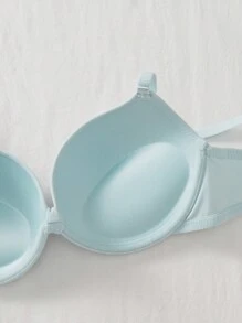 7 Pcs Women Simple Casual Comfortable Supportive Wire-Free Bras, Solid Color Sexy Lingerie - Multicolor - View 3