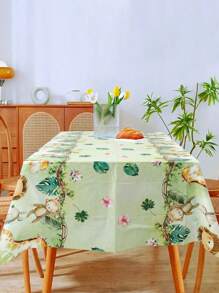 1 Khăn trải bàn chủ đề động vật rừng xanh dễ thương kích thước 86,61 inch, Khăn trải bàn dùng một lần chủ đề rừng xanh, Dành cho thanh thiếu niên, tiệc sinh nhật, tiệc trẻ sơ sinh, tiệc cưới, tiệc gia đình, trang trí nhà cửa, trang trí máy tính để bàn, trang trí cảnh, Giáng sinh, đi chơi, chống thấm nước và chống bẩn tốt, dễ mang theo và gấp lại, dễ vệ sinh. - Nhiều màu - Xem 4