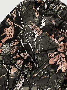 SHEIN Explorewe Jeans en denim style camouflage tendance casual de rue pour fille cool - Multicolore - Voir 5