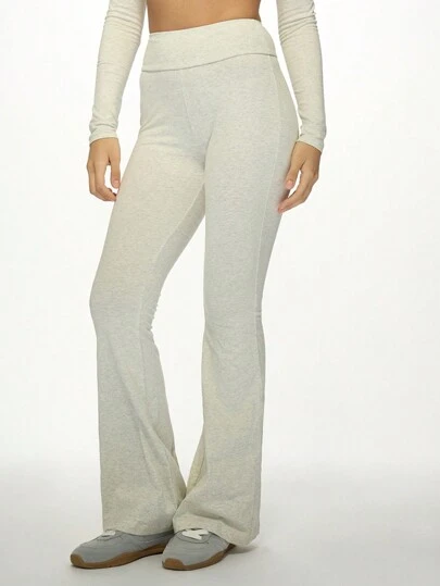 Sheer Mesh Lace Flare Hem Pants Office Wear|MISSGUIDED Sheer Mesh Lace Flare Hem Pants Office Wear|MISSGUIDED