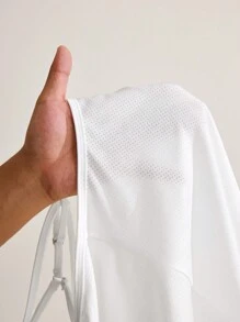 Easithlete 女士纯色无袖休闲舒适运动背心 - 白色 - 查看 6