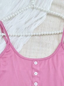 3pcs/Set Women Heart Pattern Sleeveless Top, Shorts And Pants Pajama Set - Multicolor - View 7