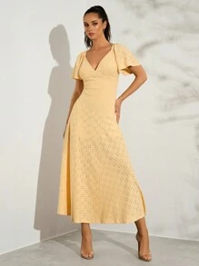 Glamine Robe longue pour femme - robe élégante pour vacances d'été, tenue de la Saint-Valentin, parfaite pour les mariages et les événements formels, Saint-Valentin - Nude - Voir 6