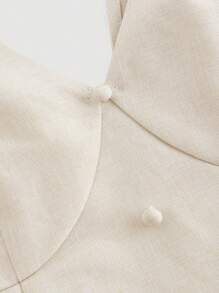 SHEIN MOD Women Linen Color Sleeveless Waist Cinched Midi Dress, Vacation Outfits Woman,Summer Dress,Western Wear Women,Country Outfits,Beach Vacation Wear,Boho Dress Women,Tropical Vacation Woman Clothes,Mardi Gras,Summer Dress,Summer Dresses For Women,Tea Party Dress