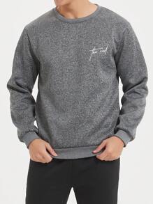 Manfinity Hypemode 男士字母印花长袖羊毛卫衣，秋冬款