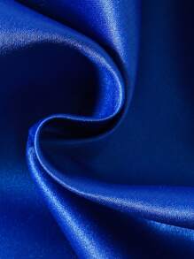 Mädchen bunte Blockfarben Floral 3D Dekor Kleid - Blau - Übersicht 6