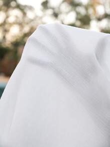 SHEIN Swim Curve 大码女式高腰 V 领罩衫连衣裙，休闲度假夏季海滩派对连衣裙