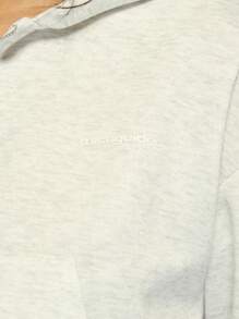 MISSGUIDED Sudadera con capucha y cremallera recortada y sobredimensionada, de estilo atlético casual, con capucha con cordón y bolsillo canguro, prenda esencial de ropa urbana para otoño e invierno