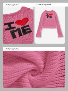 Forever 21 Suéter lindo de punto para el Día de San Valentín en rosa - Rosa - Ver 7