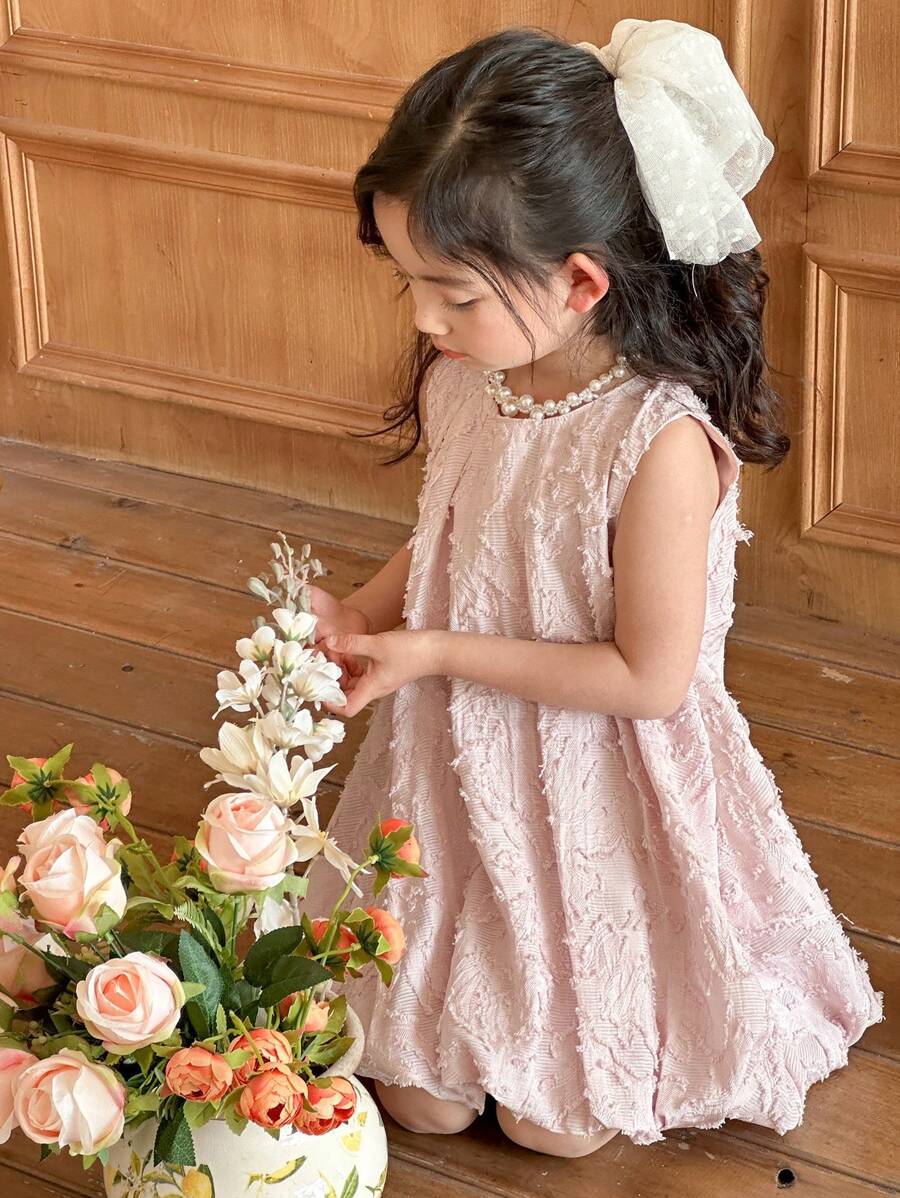 DAZY Young Girl Casual Dress, Autumn - Pink - View 1