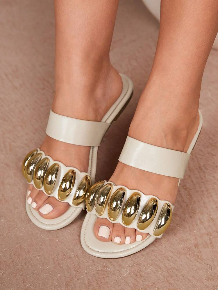 CUCCOO CURVES Women's Wide Width Flat Bohemian Beach Holiday Casual Sandals