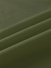 Calvaya 大码女式上衣字母标语花卉图案印花短袖休闲 T 恤图案 T 恤女式，夏季 - 軍綠色 - 查看 3