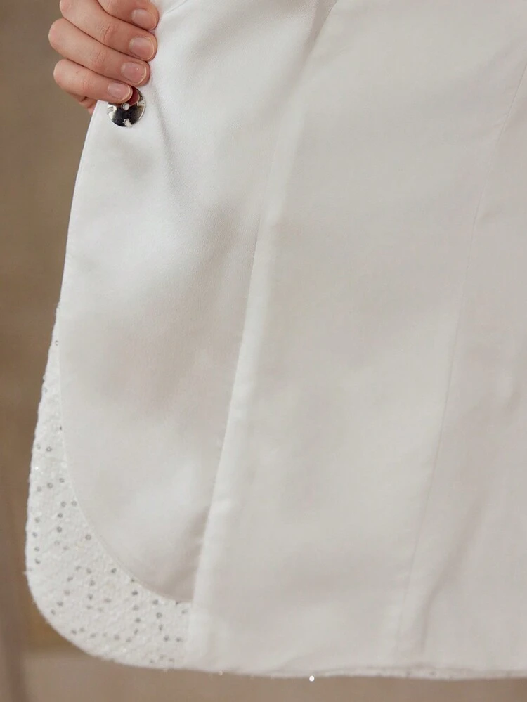 TWEED SEQUIN STRUCTURED BLAZER