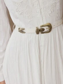 MOTF PREMIUM VÁY THÊU HOA TỔNG HỢP - trắng - Xem 3