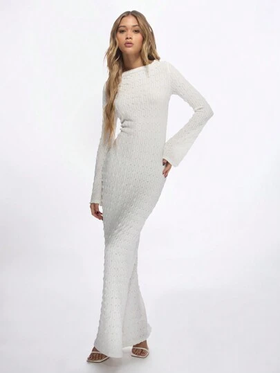 glitter mini dress black Elyse Sparkling Sequins Mermaid White Gown – Alamour The Label