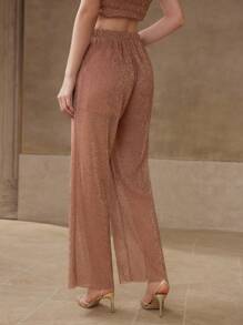MOTF ELASTIC WAIST STRAIGHT LEG PANTS - Bronze - View 7
