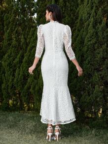 Modelyn Women Long Casual Dress, Simple & Fashionable For Everyday Wear - White - View 8