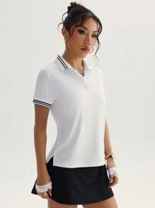 Easithlete 女士休闲 Polo 衫，简约时尚，适合日常穿着