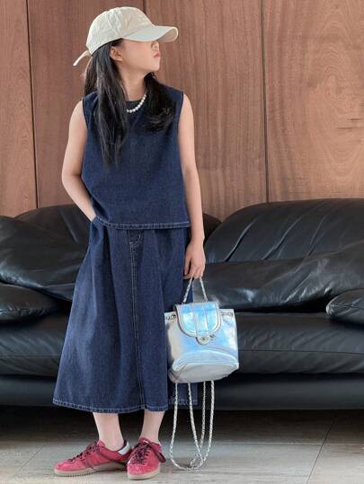 Dazy Kids 少女秋装 - 少女牛仔套装